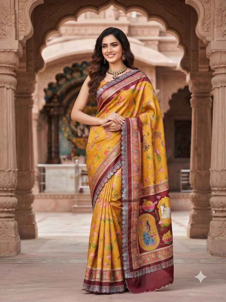 Madhabh Maya Designer  Banarasi Dola Silk Saree