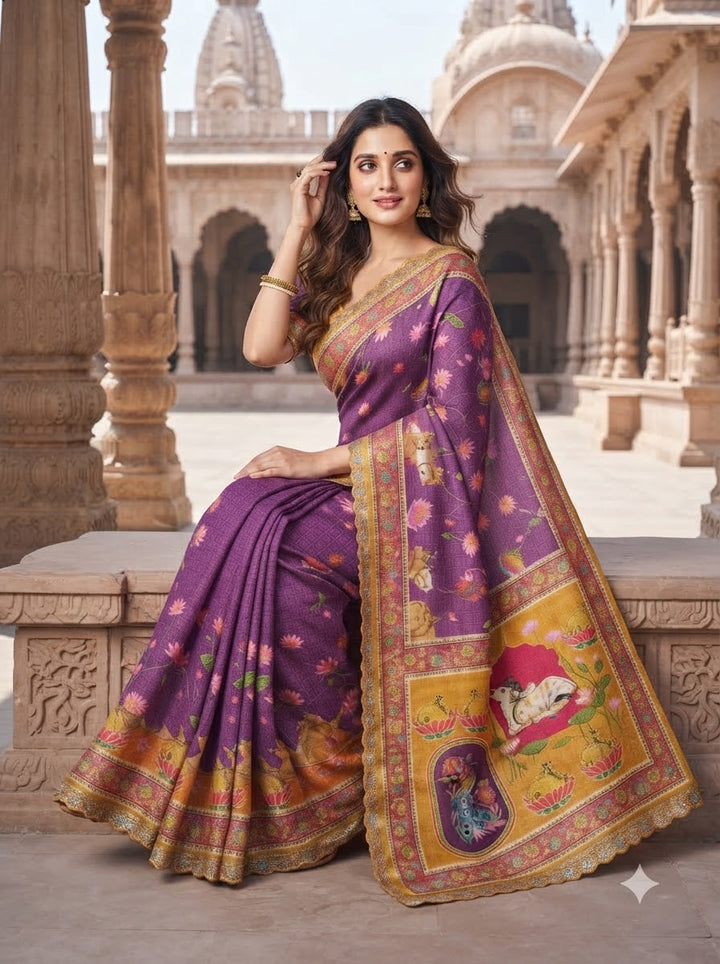 Madhabh Maya Designer  Banarasi Dola Silk Saree