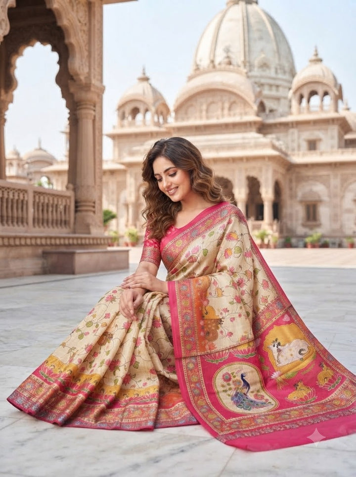 Madhabh Maya Designer  Banarasi Dola Silk Saree