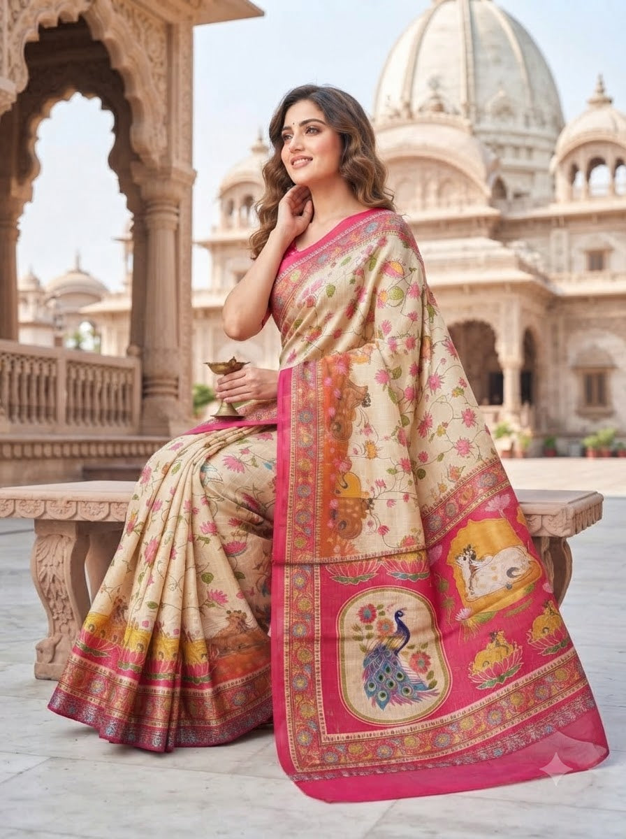 Madhabh Maya Designer  Banarasi Dola Silk Saree