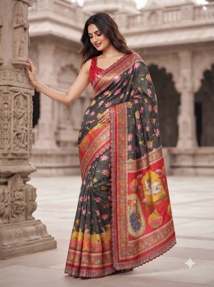Madhabh Maya Designer  Banarasi Dola Silk Saree