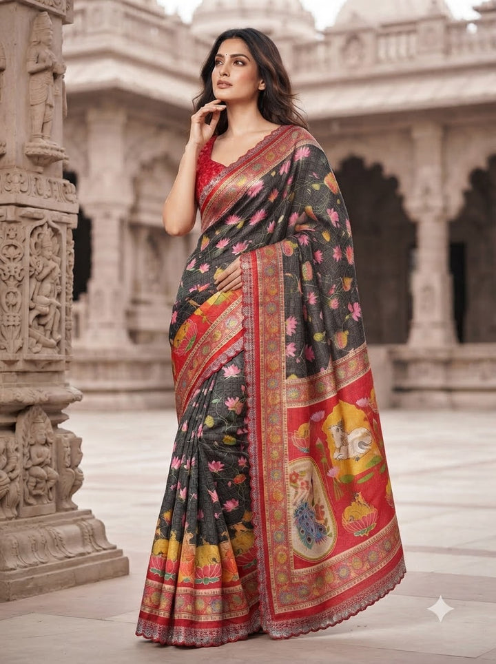 Madhabh Maya Designer  Banarasi Dola Silk Saree