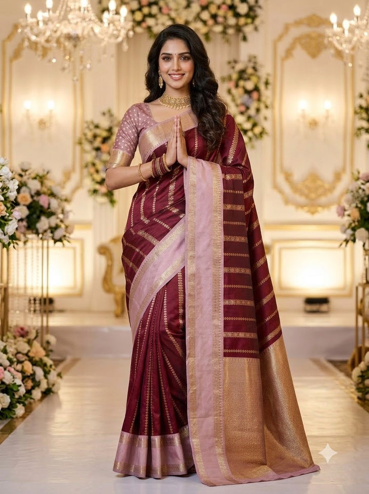Prem Bandhan Silk Jacquard Weaving Saree