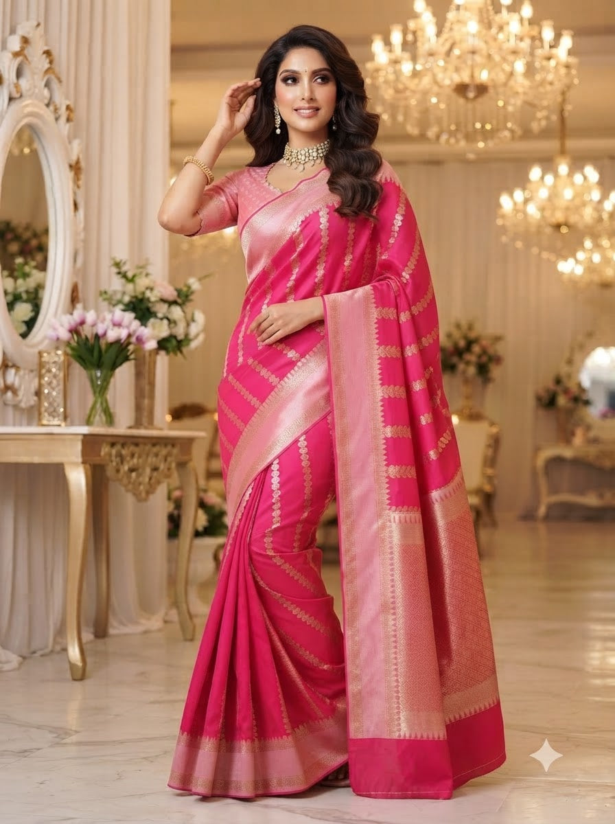 Prem Bandhan Silk Jacquard Weaving Saree