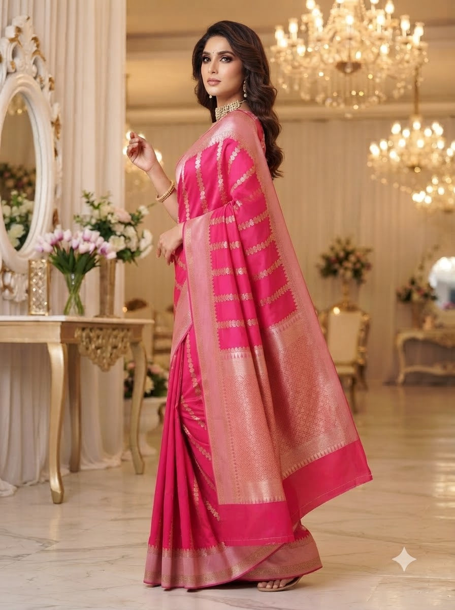 Prem Bandhan Silk Jacquard Weaving Saree