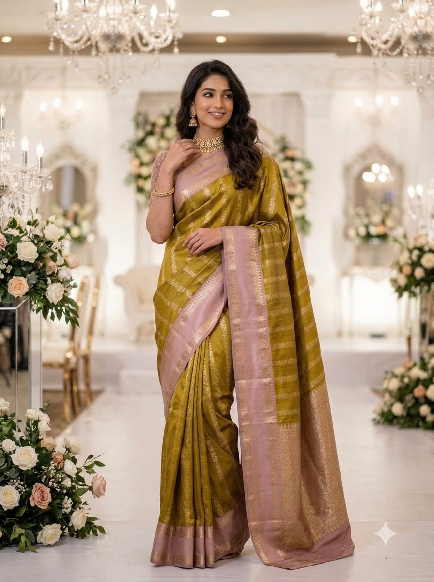 Prem Bandhan Silk Jacquard Weaving Saree