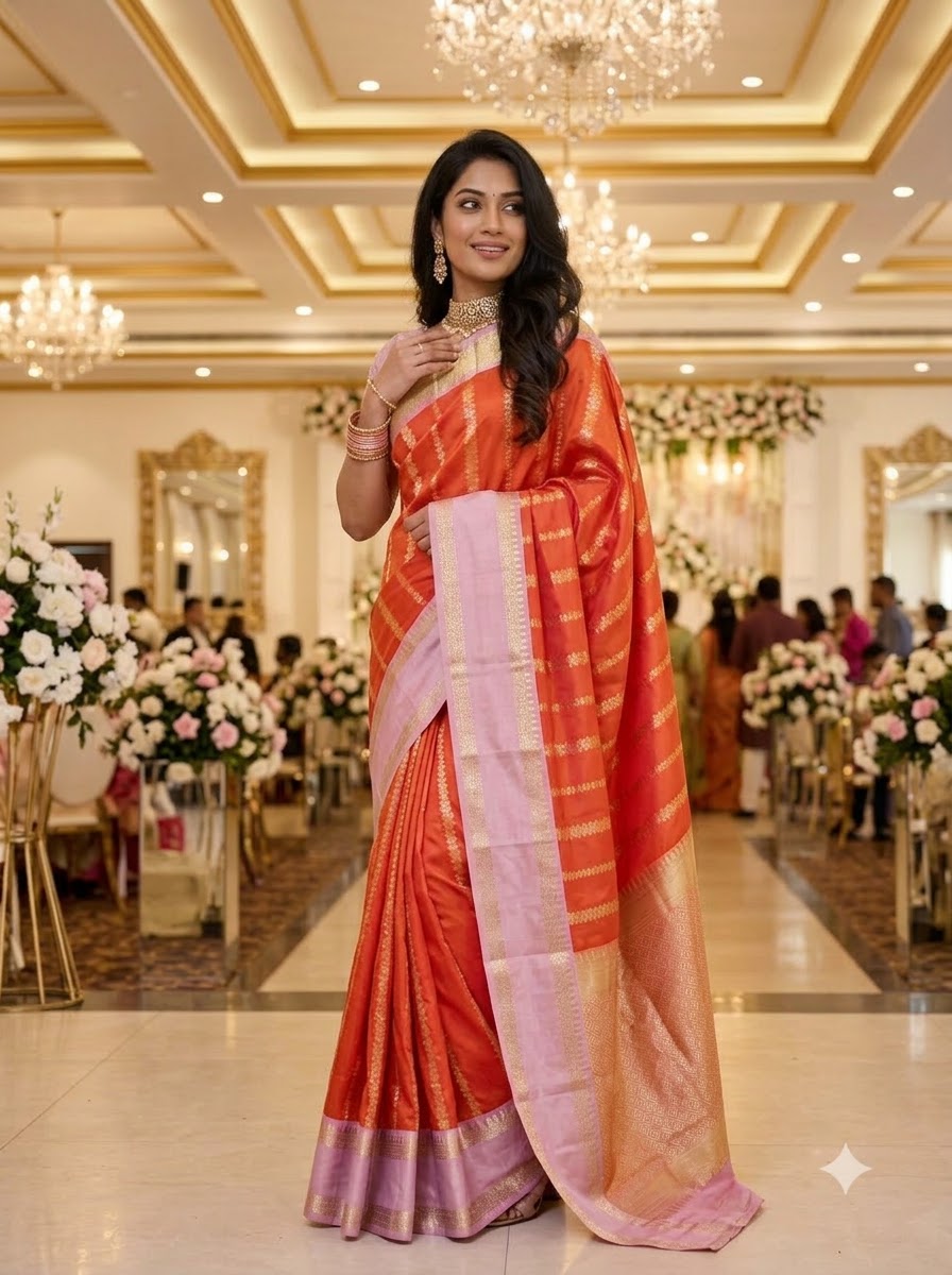 Prem Bandhan Silk Jacquard Weaving Saree