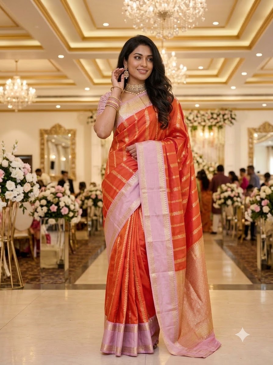 Prem Bandhan Silk Jacquard Weaving Saree