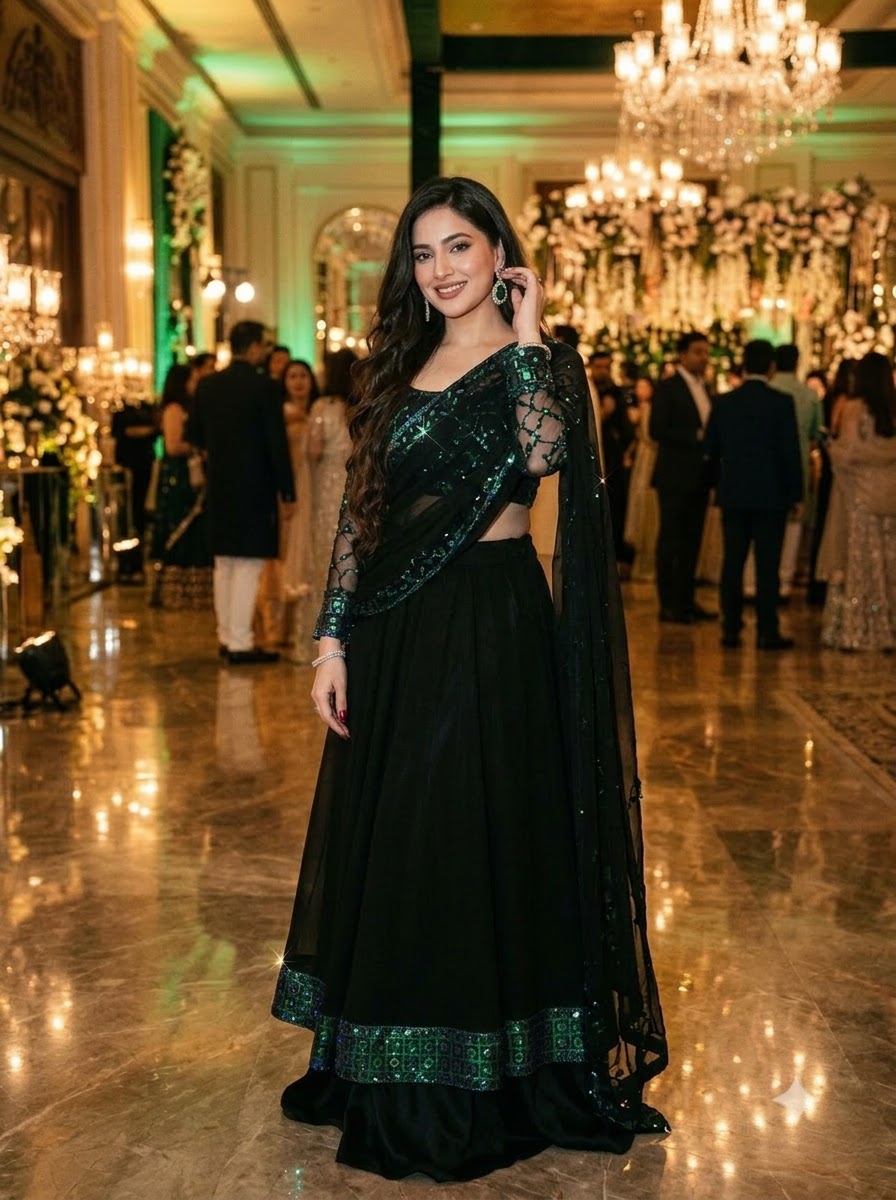 Sham-e-Gulab Georgette Gown Set