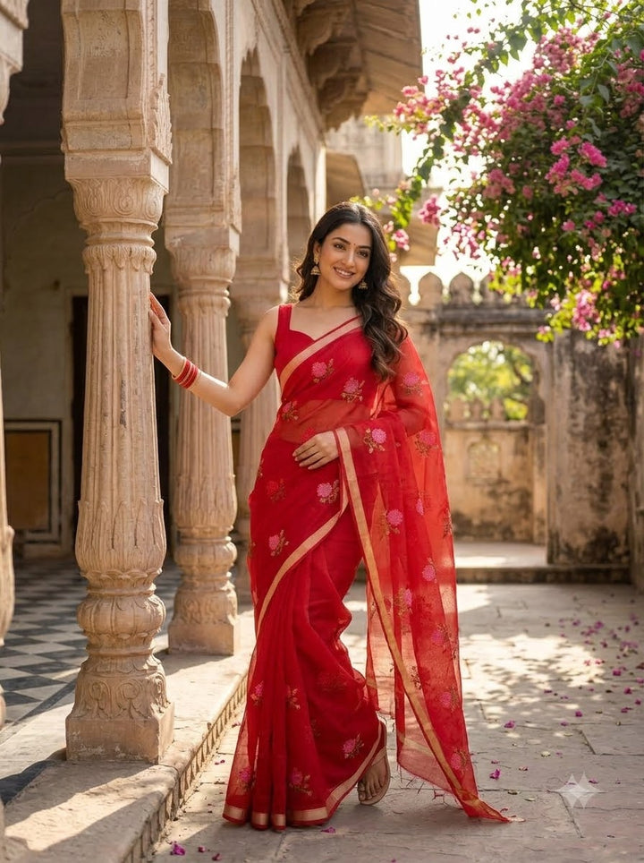 Rang-e-Mohabbat Dola Silk Saree