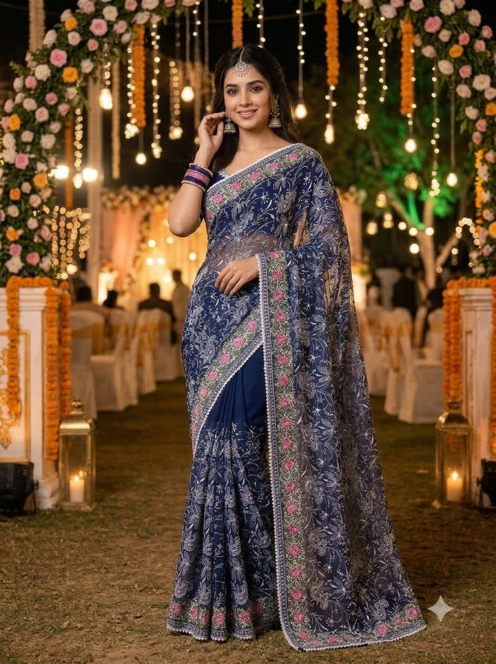 Cloudkiss Designer Georgette Saree