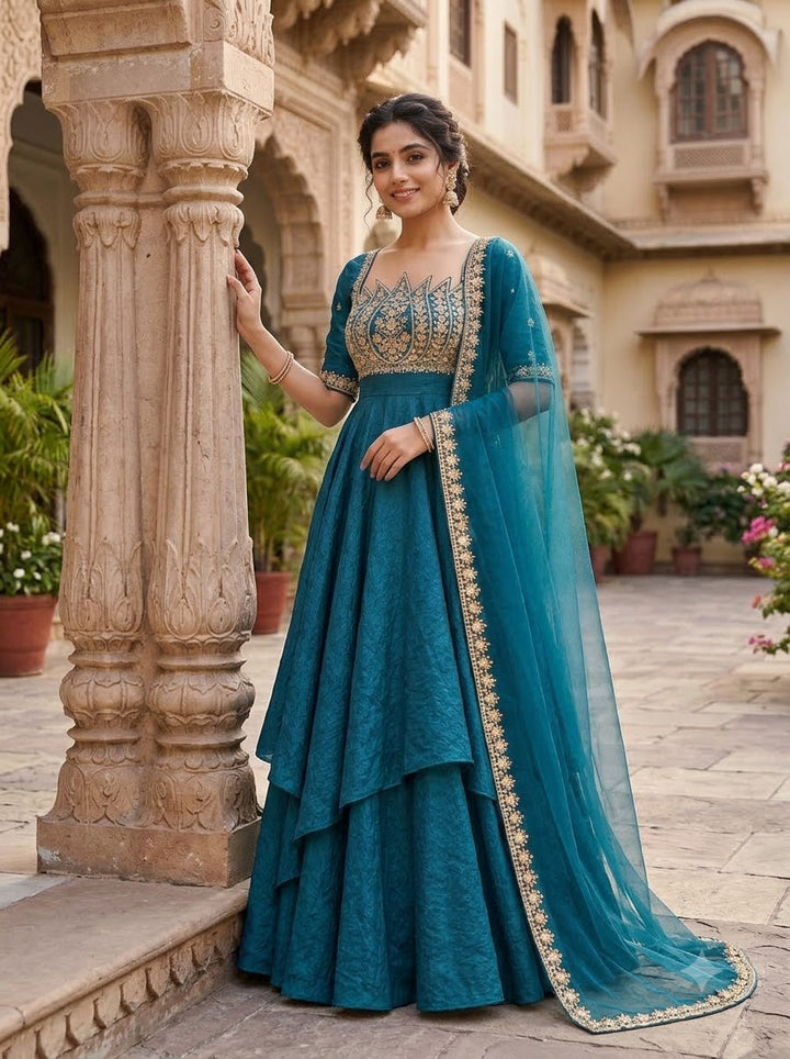 Aurevia Embroidery Gown Set