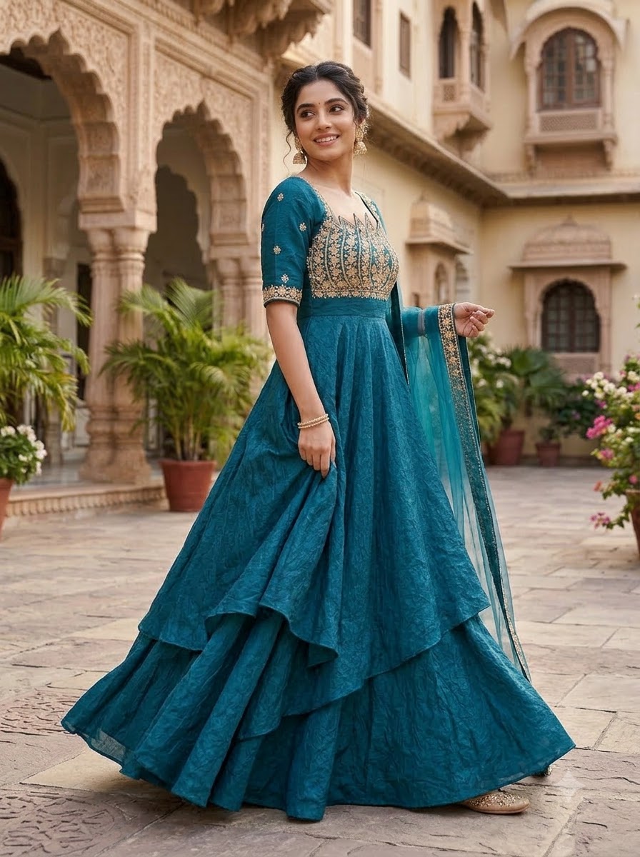 Aurevia Embroidery Gown Set