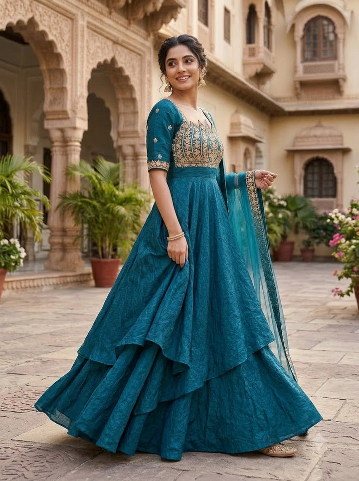 Aurevia Embroidery Gown Set