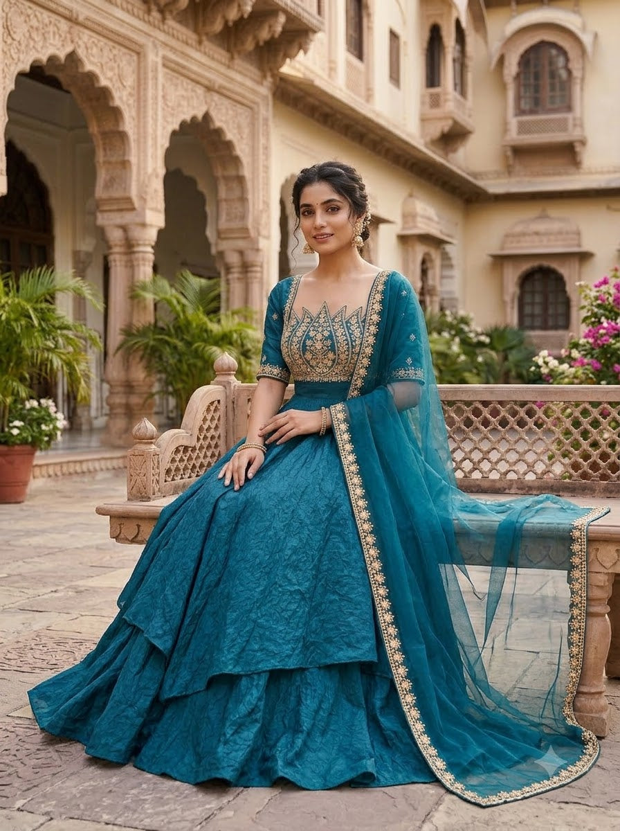Aurevia Embroidery Gown Set