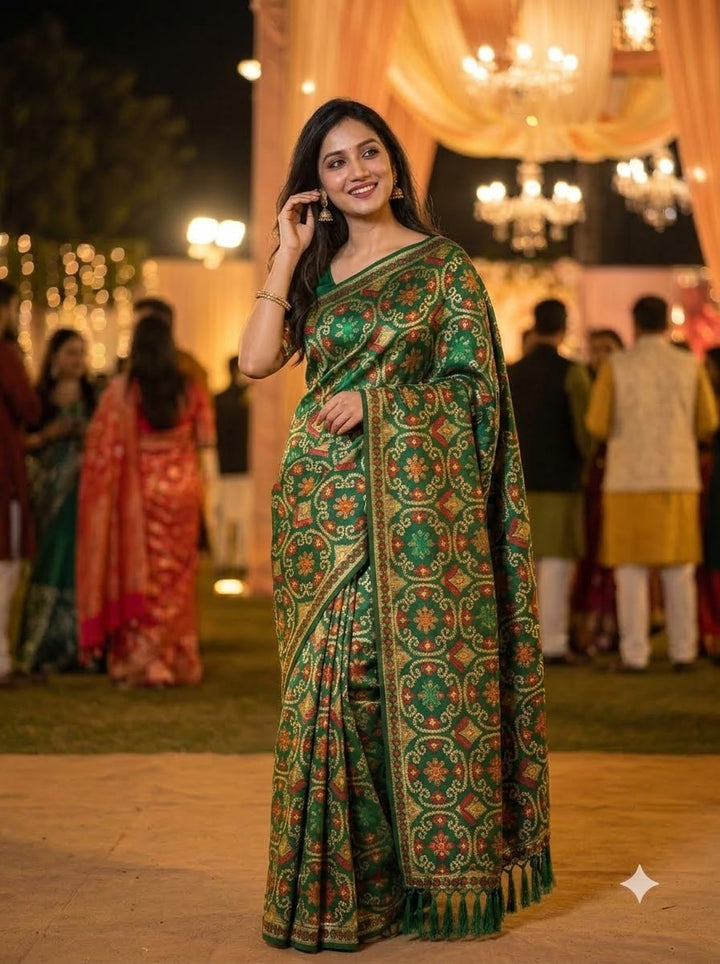 AUREVA Banarasi Patola Silk Saree