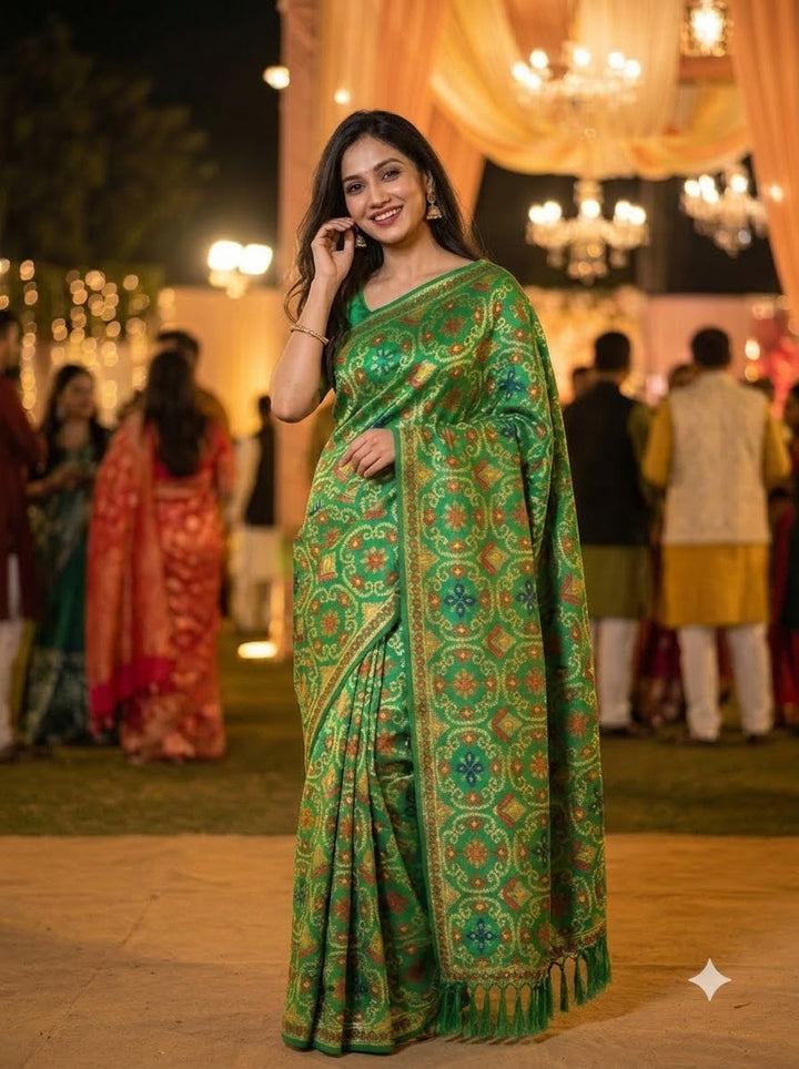 AUREVA Banarasi Patola Silk Saree