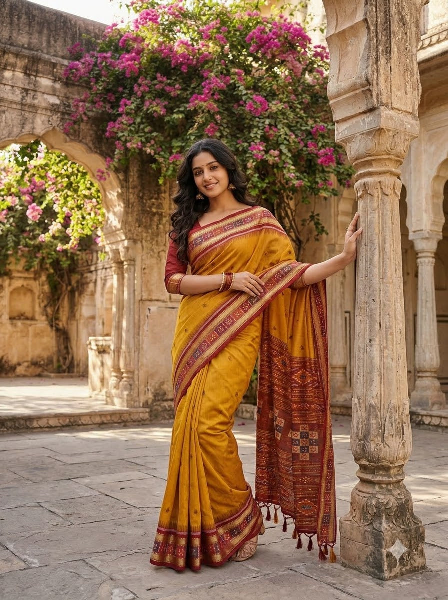 A Single Glance Patola Silk Saree