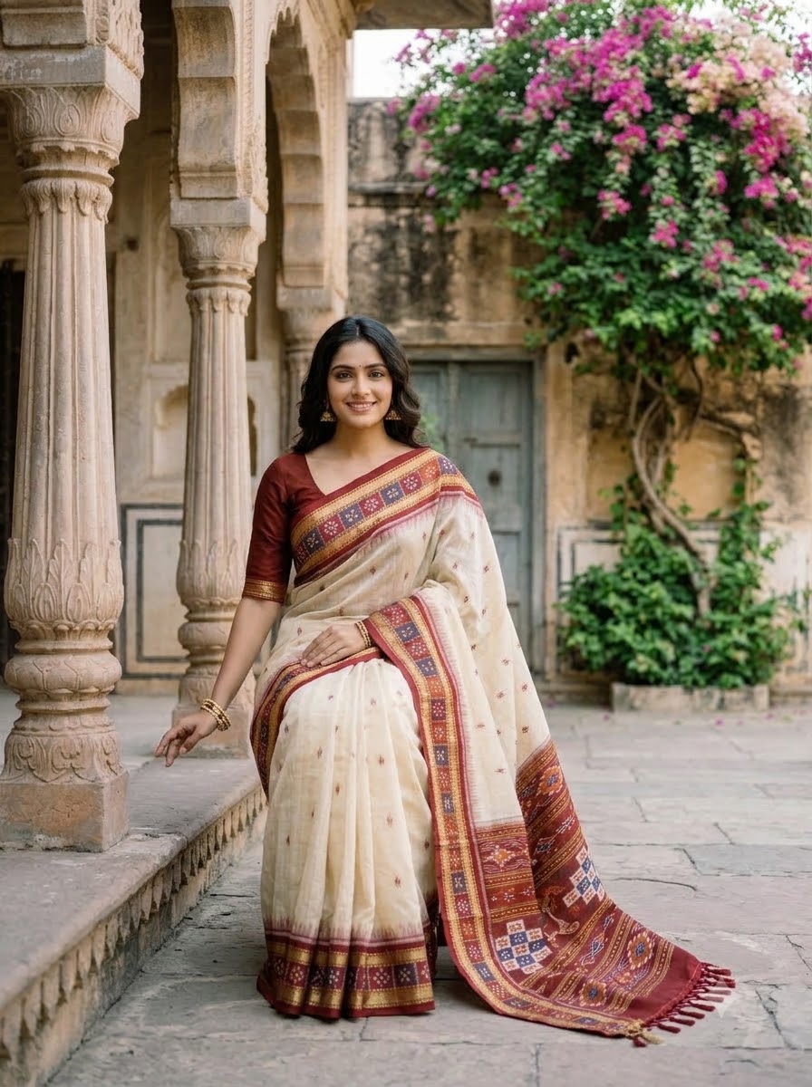 A Single Glance Patola Silk Saree