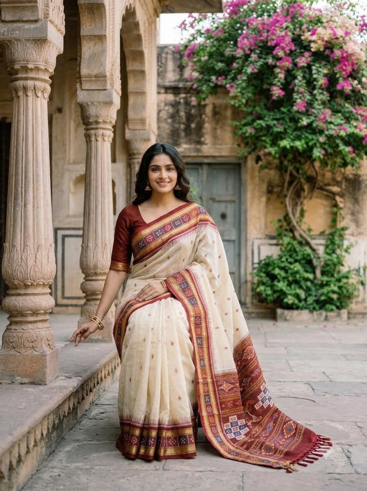 A Single Glance Patola Silk Saree