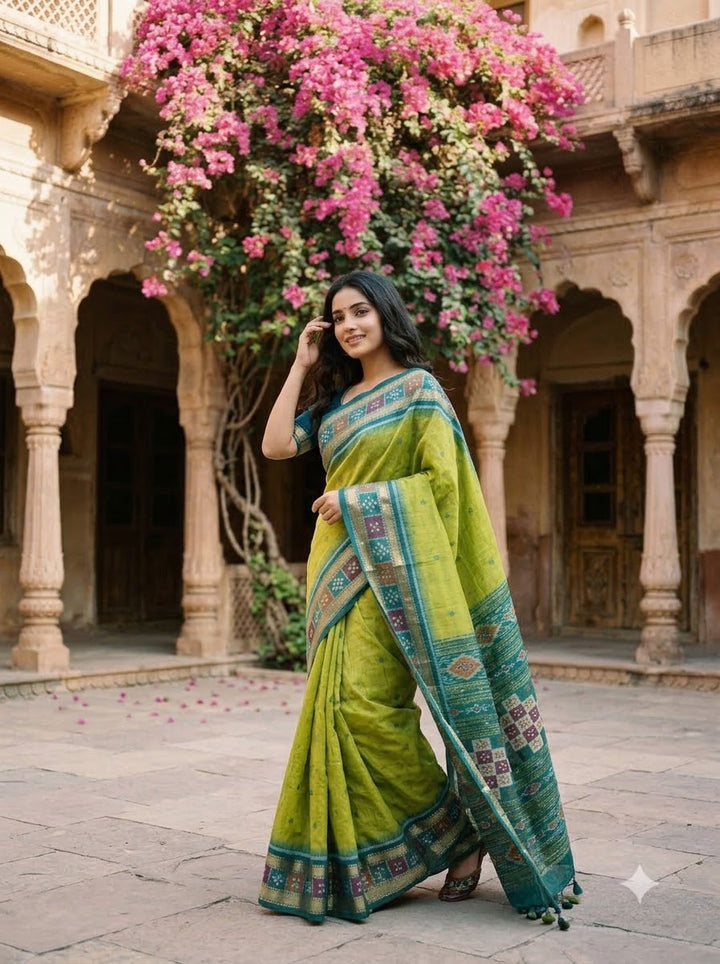 A Single Glance Patola Silk Saree