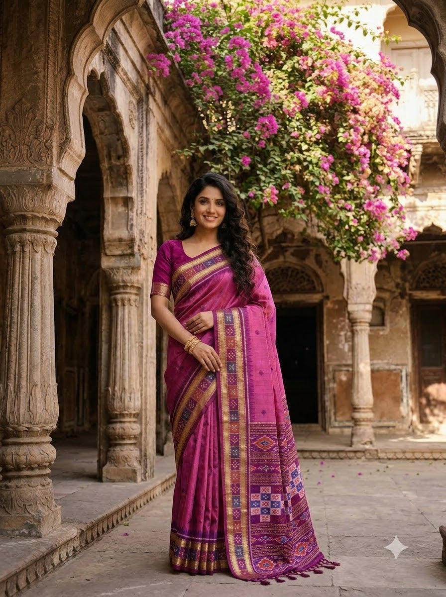 A Single Glance Patola Silk Saree