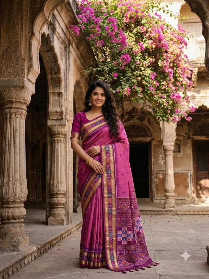 A Single Glance Patola Silk Saree