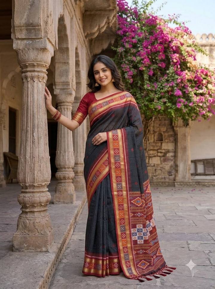 A Single Glance Patola Silk Saree