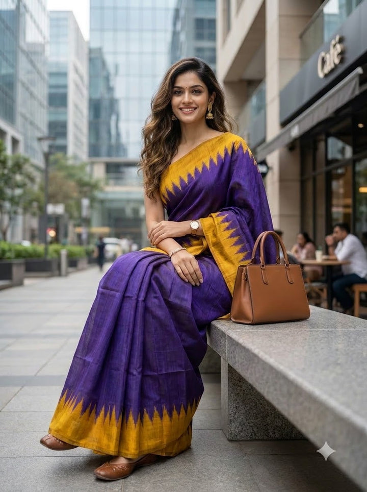 Aranyani Ghicha Tussar Silk Saree