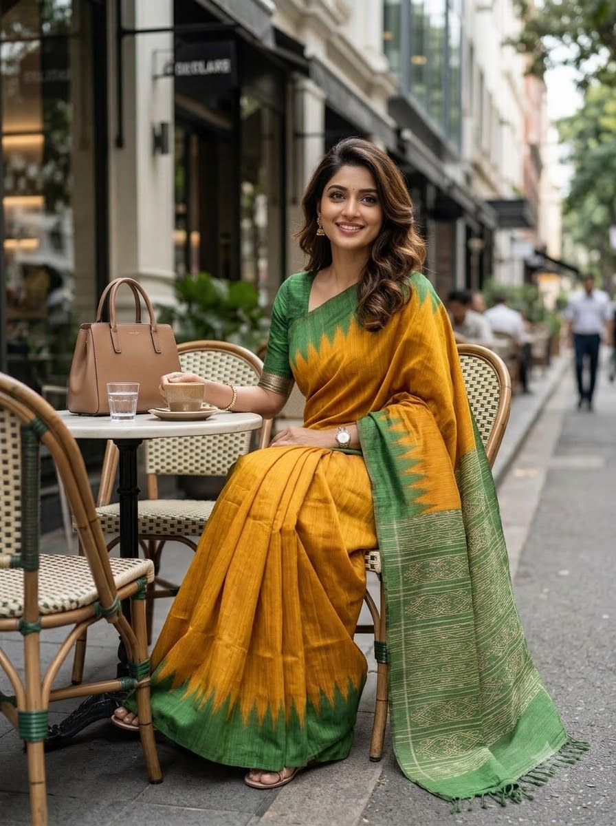 Aranyani Ghicha Tussar Silk Saree