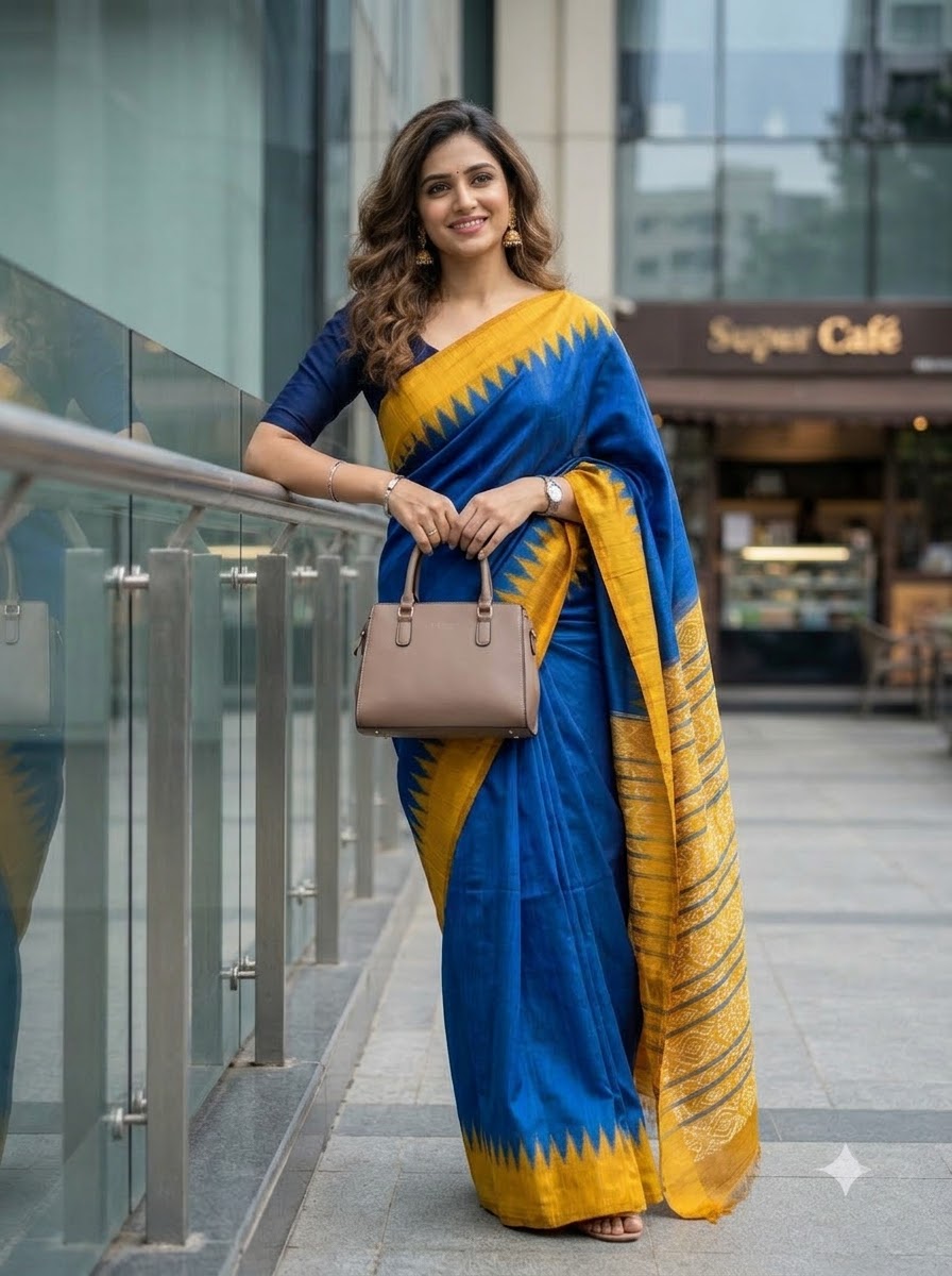 Aranyani Ghicha Tussar Silk Saree