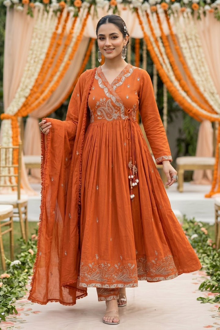 Dawn Drizzle Cotton Kurti Set
