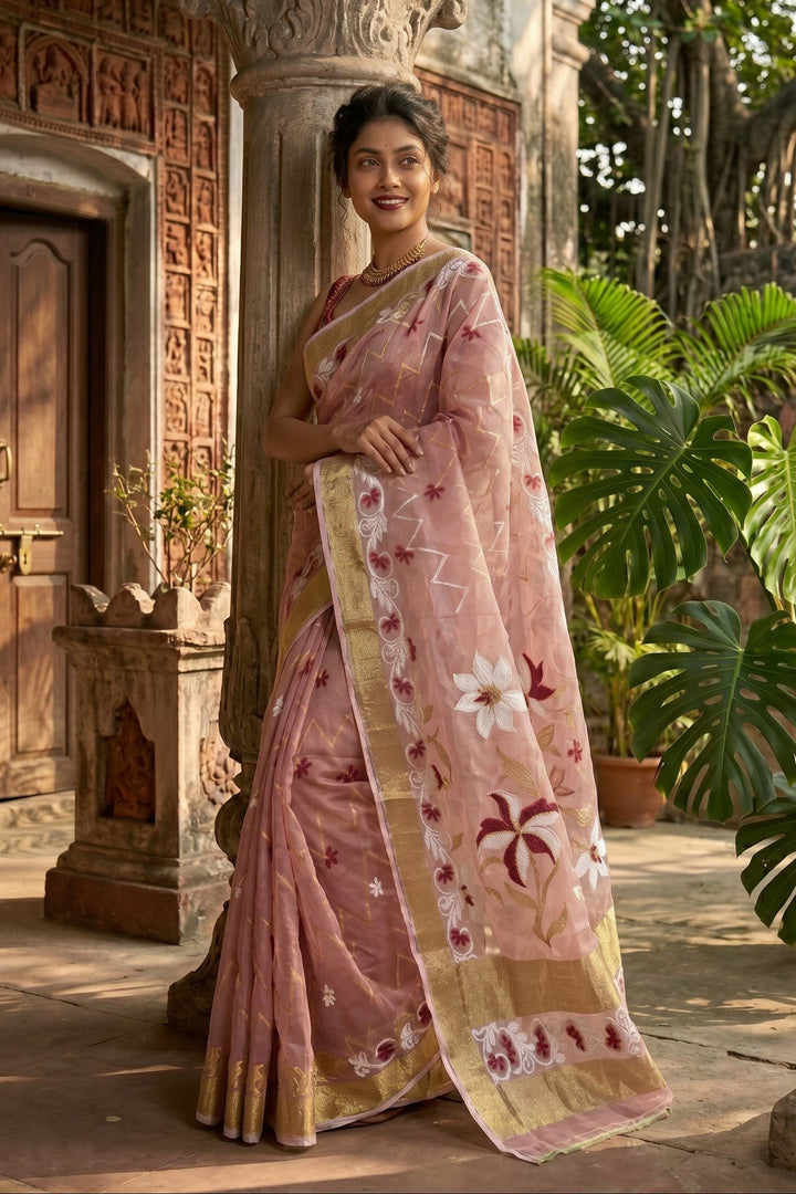 Nirjharini Dhakai Jamdani Saree