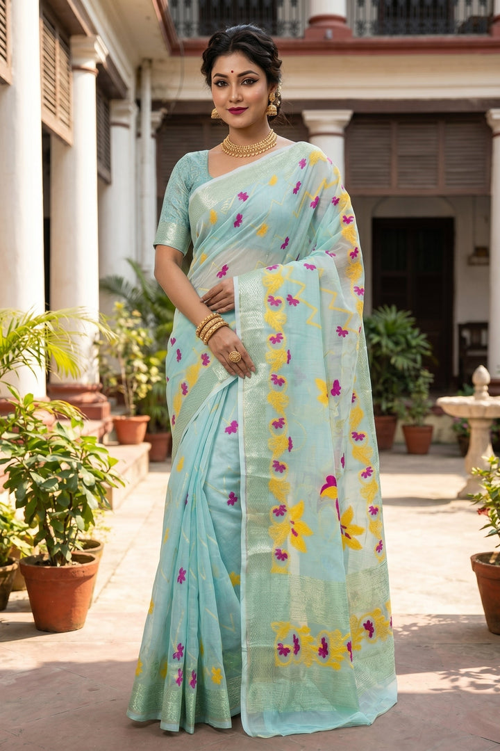 Nirjharini Dhakai Jamdani Saree