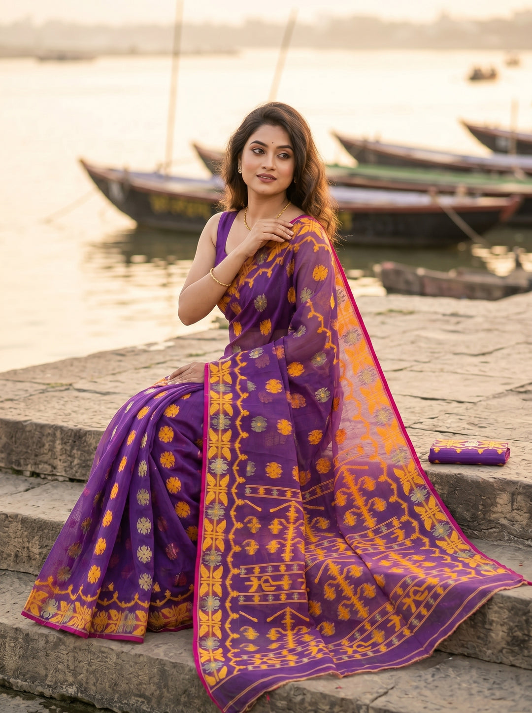 Kanaklata  Jamdani  Saree