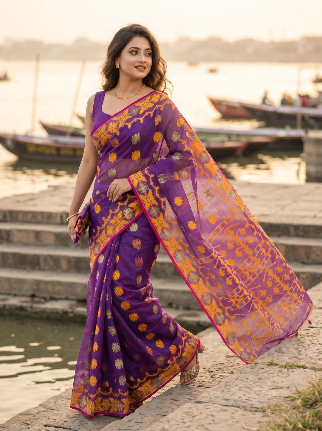 Kanaklata  Jamdani  Saree