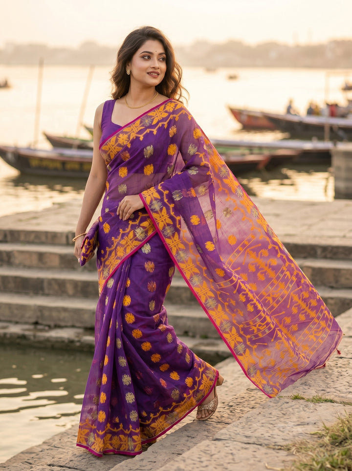 Kanaklata  Jamdani  Saree