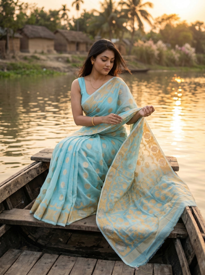 Kanaklata  Jamdani  Saree