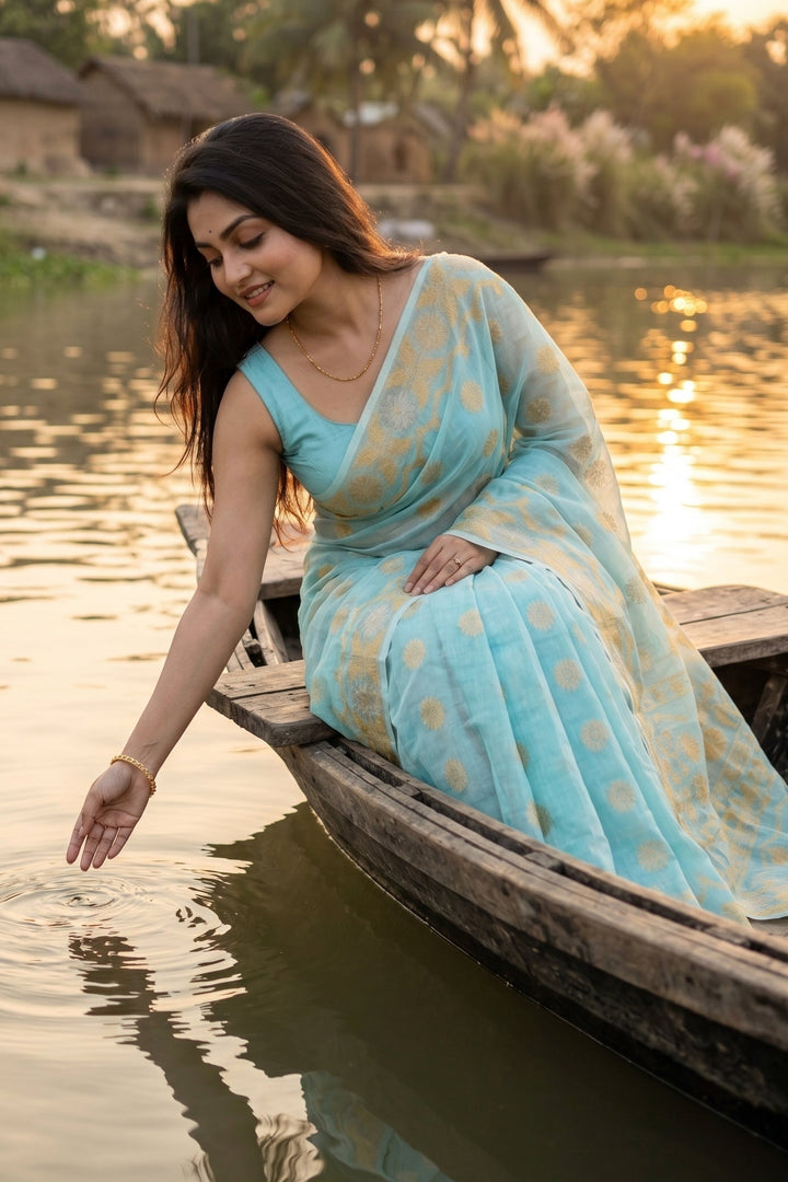 Kanaklata  Jamdani  Saree