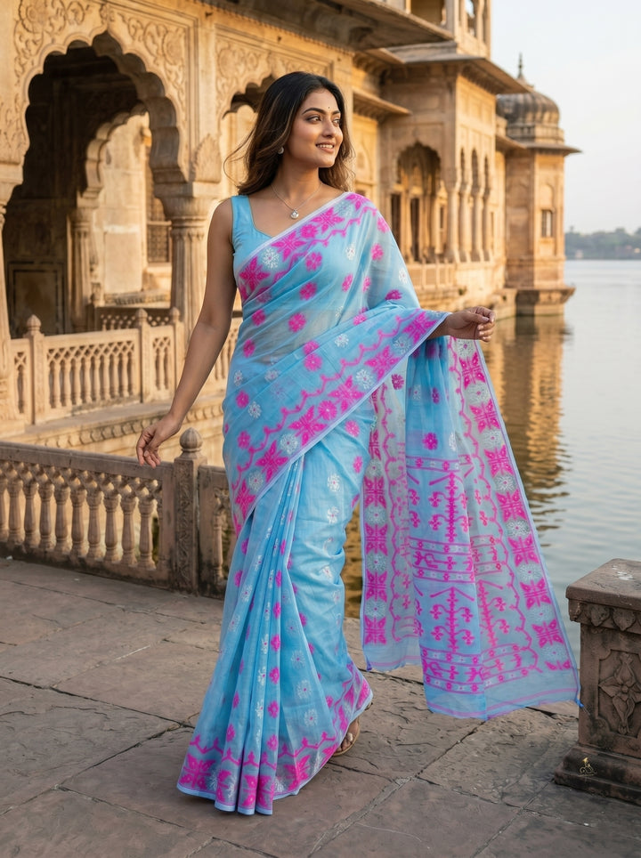 Kanaklata  Jamdani  Saree