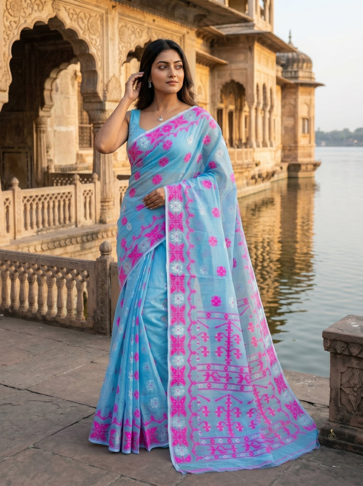 Kanaklata  Jamdani  Saree