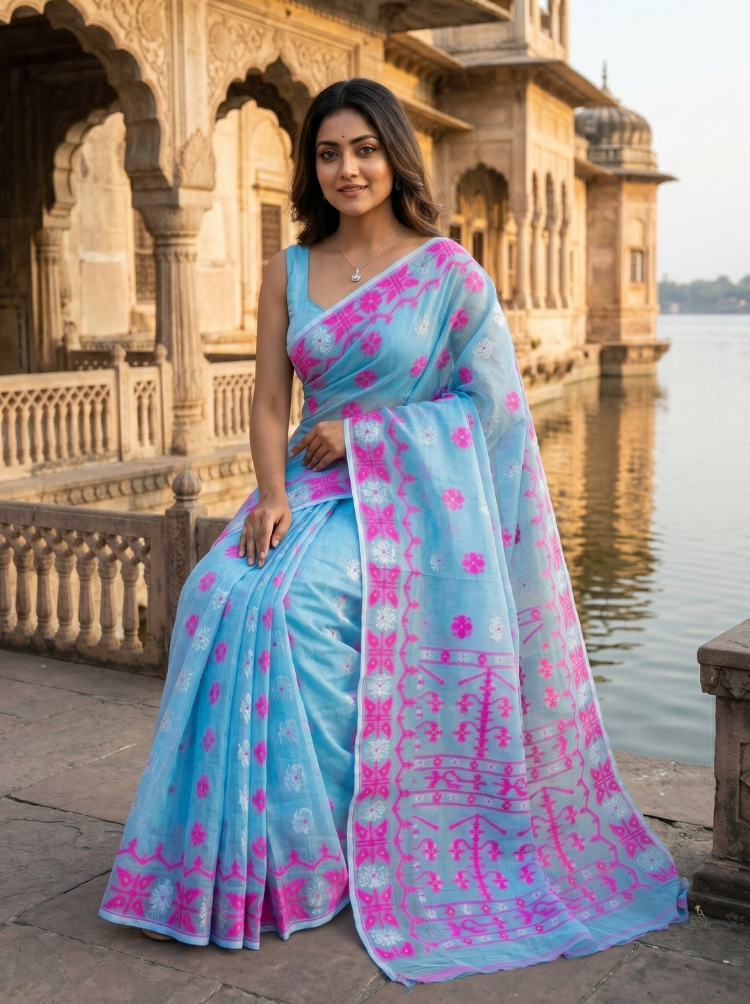 Kanaklata  Jamdani  Saree