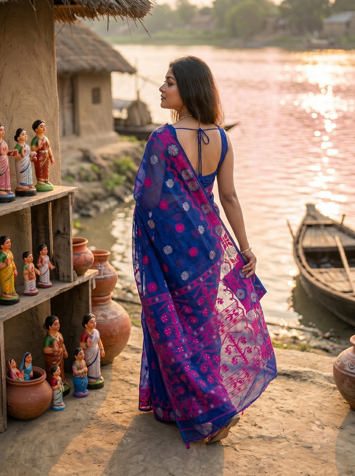 Kanaklata  Jamdani  Saree