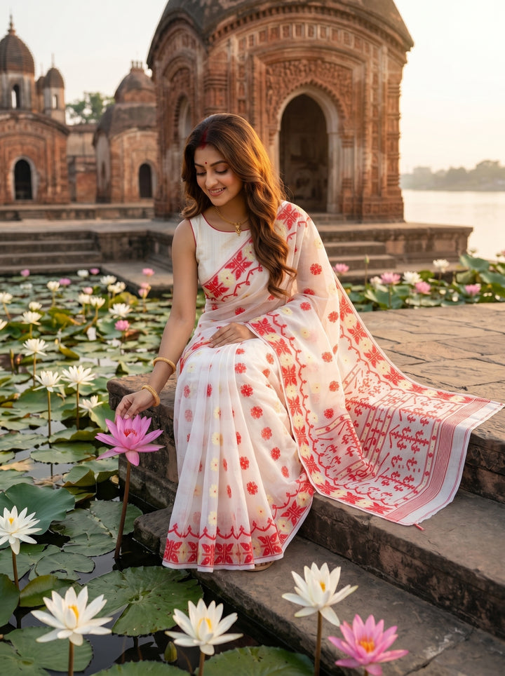 Kanaklata  Jamdani  Saree
