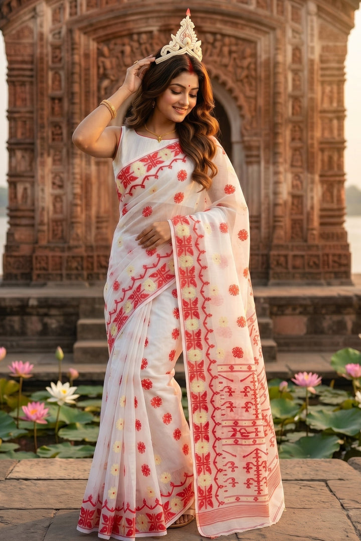 Kanaklata  Jamdani  Saree