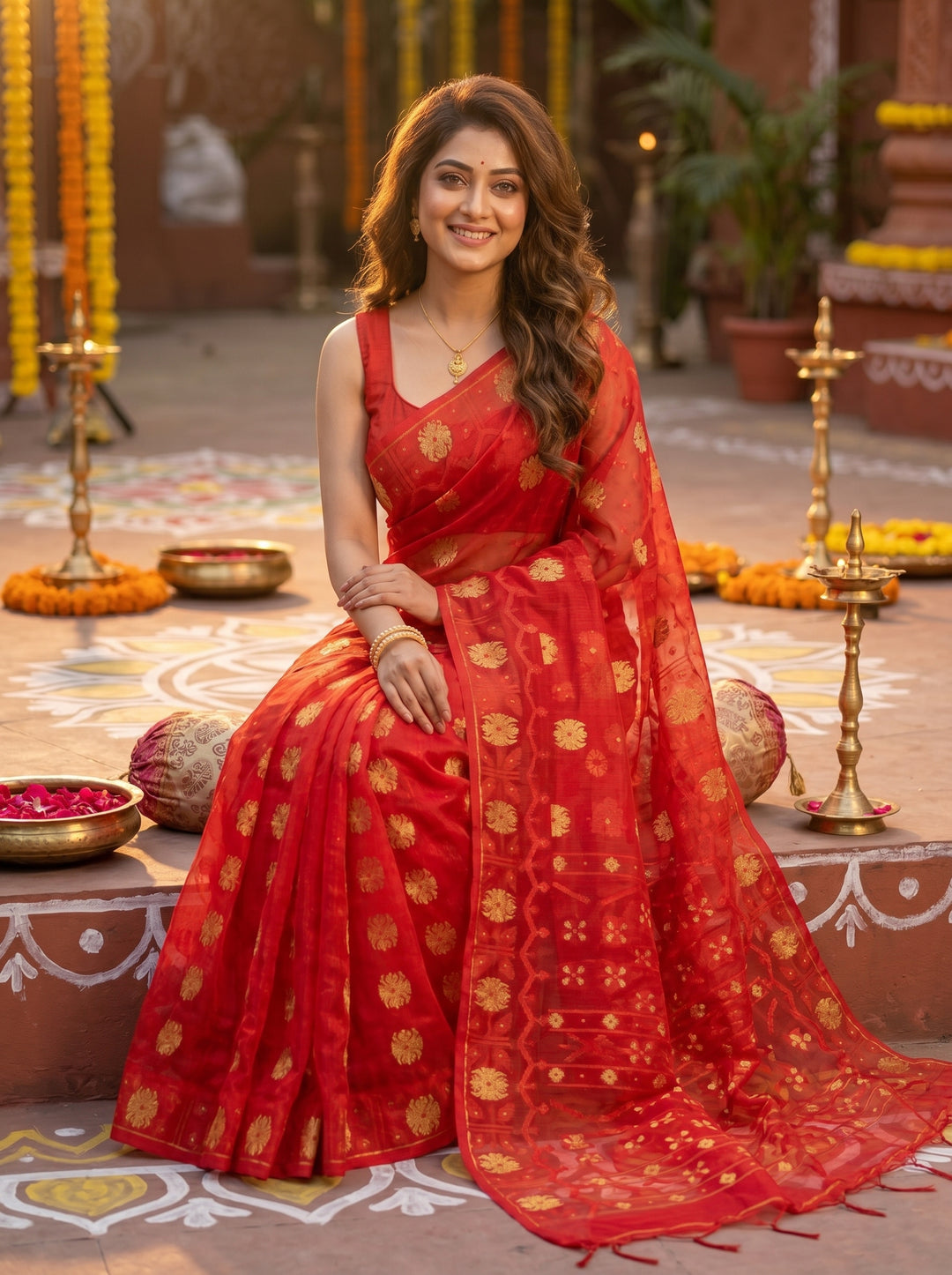 Kanaklata  Jamdani  Saree