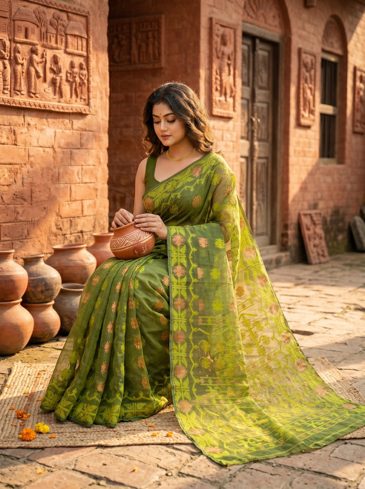 Kanaklata  Jamdani  Saree