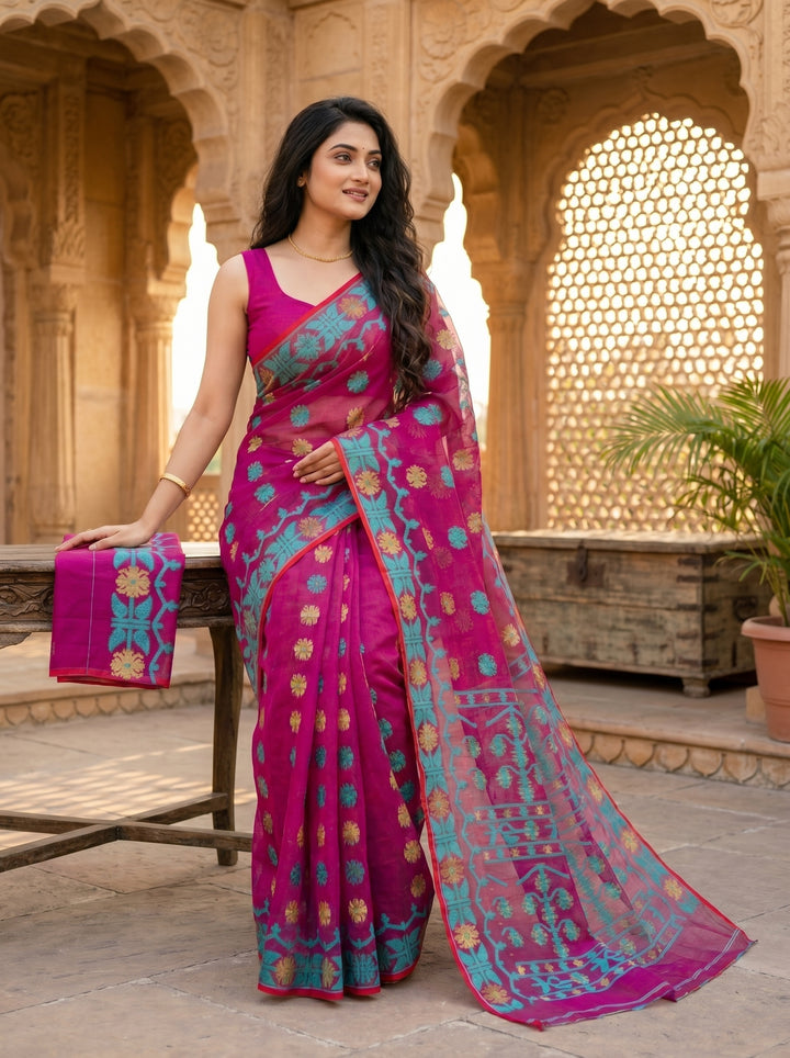Kanaklata  Jamdani  Saree