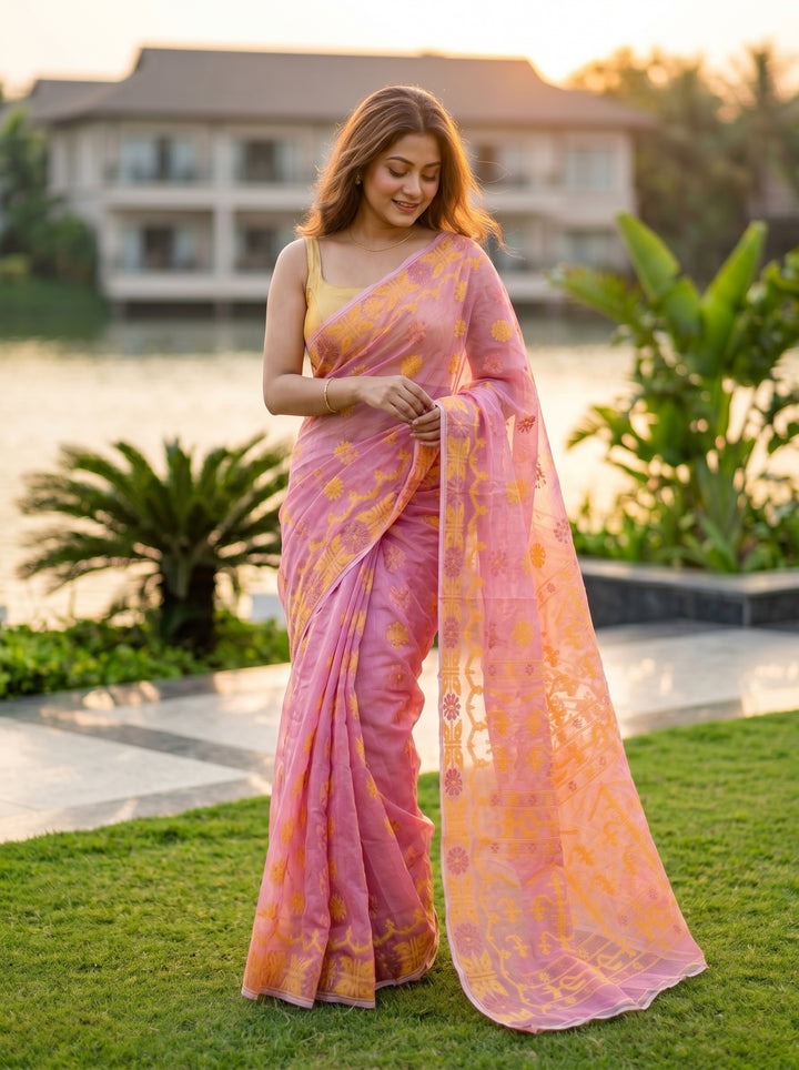 Kanaklata  Jamdani  Saree