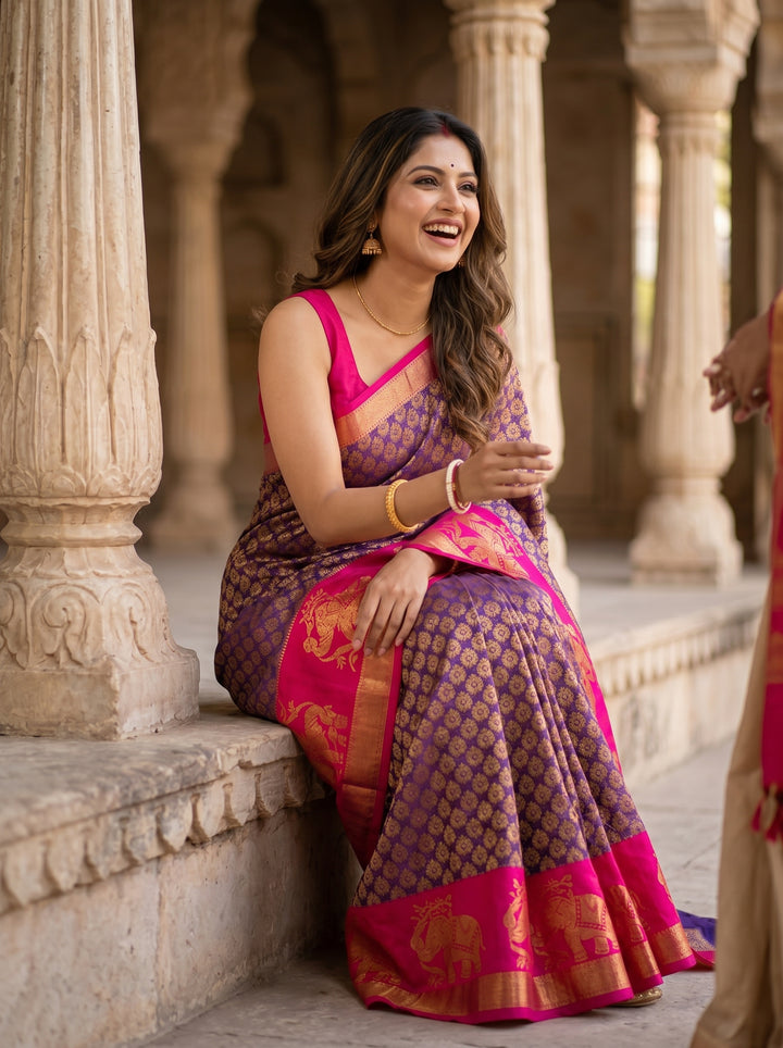 Beautiful Traditional Kuppadam Silk Saree